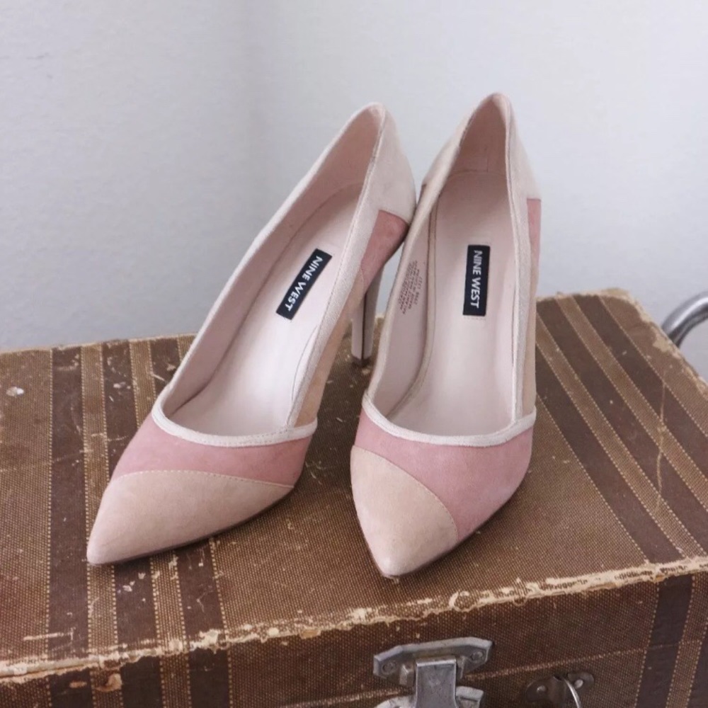 Nine West Muted Pink Heels Size 8.5